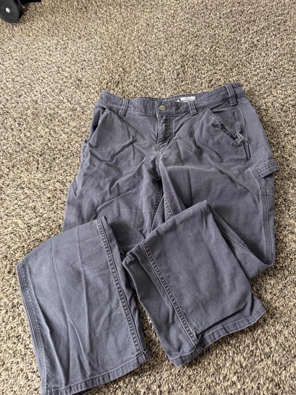 Carhartt Women's Cargo Pants in Charcoal